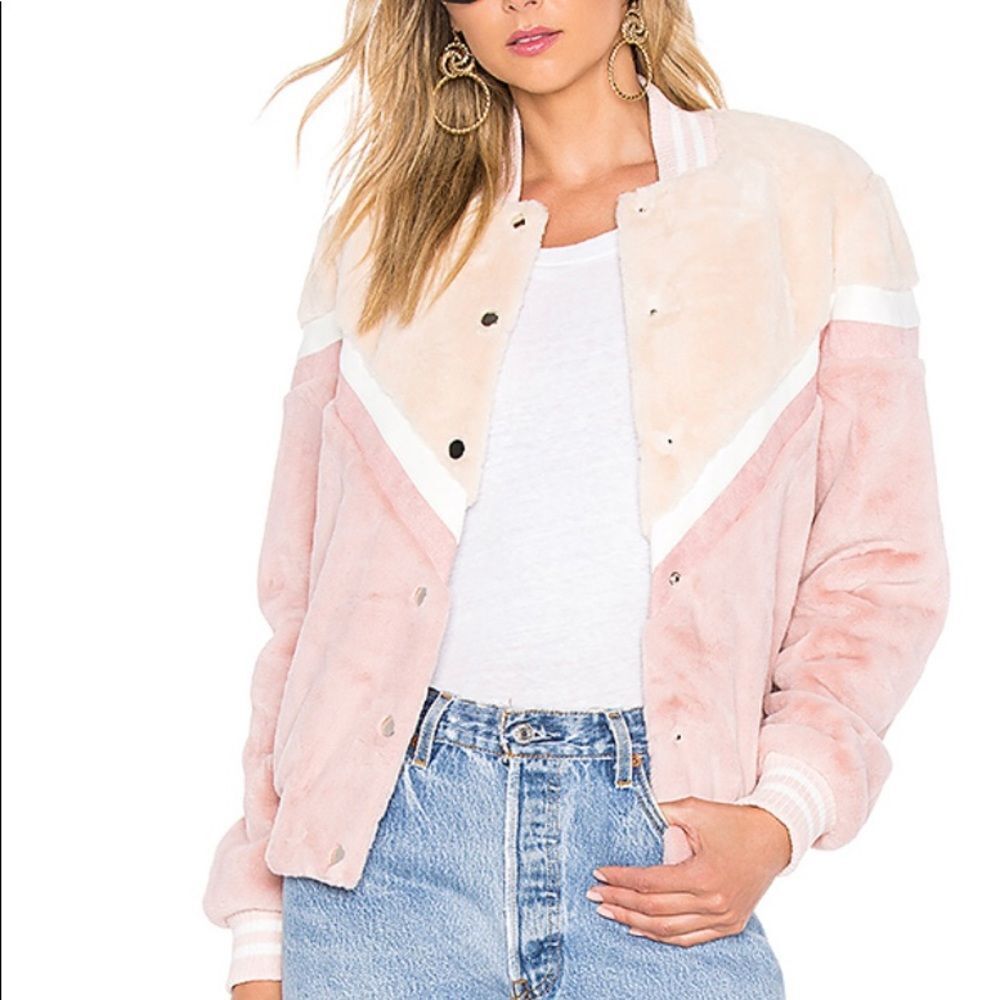 Iceberg Bomber in Beige Nude & Rose Sakura - Picture 6 of 9